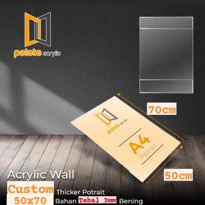 

Office & Stationery | Document Organizer | Acrylic Wall Custom Ukuran / Thicker / Akrilik Dinding Brosur | Best Seller