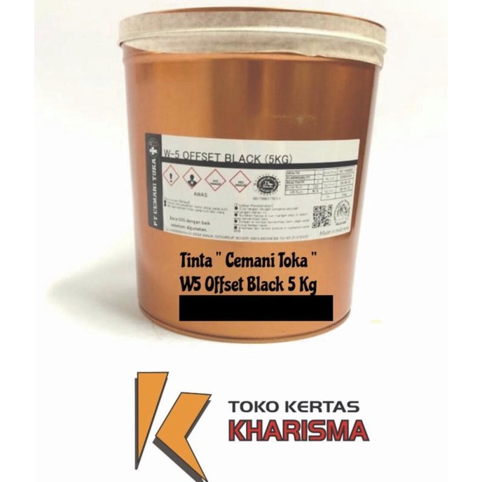 

Ink | Tinta Cetak , Cemanitoka , W5 Offset Black 5 Kg