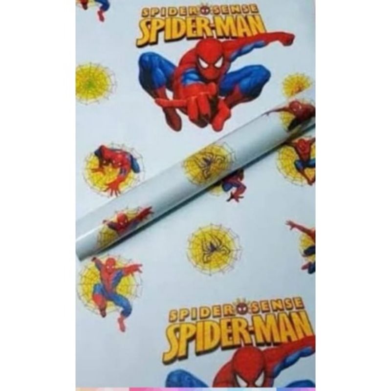 WALLPAPER STIKER DINDING MOTIF SPIDERMAN