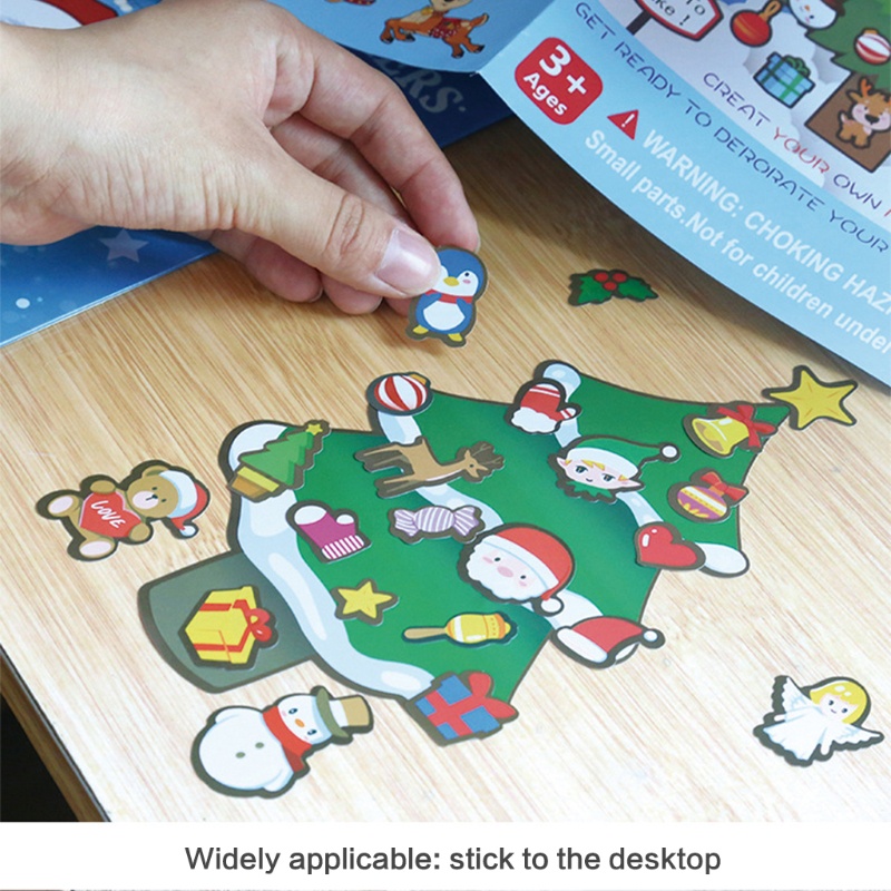 Stiker Kartun Natal Untuk Pesta Ulang Tahun Anak