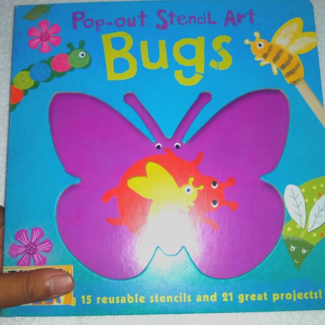 

Pop Out Stencil Art Bugs