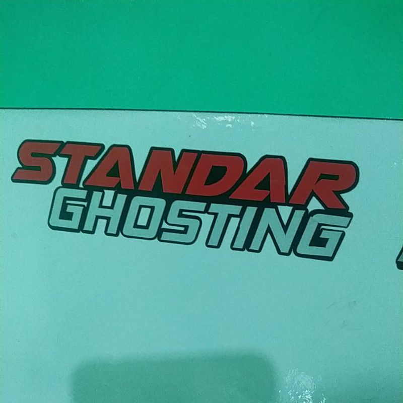 stiker Standar Ghosting, stiker Cutting Standar Ghosting, stiker motor mobil laptop