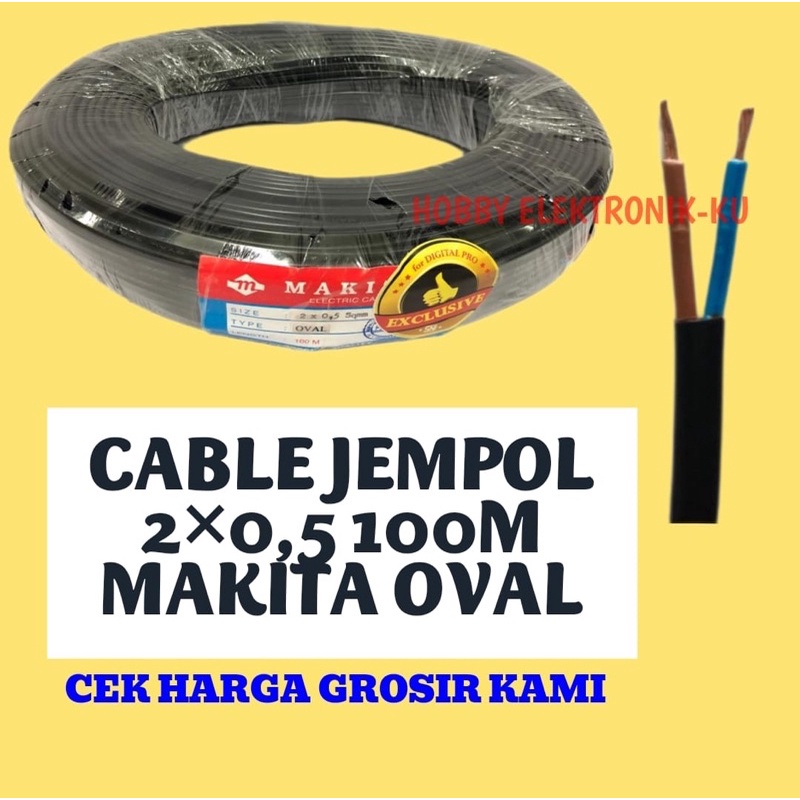 CABLE JEMPOL 2x0,5 100M MAKITA OVAL