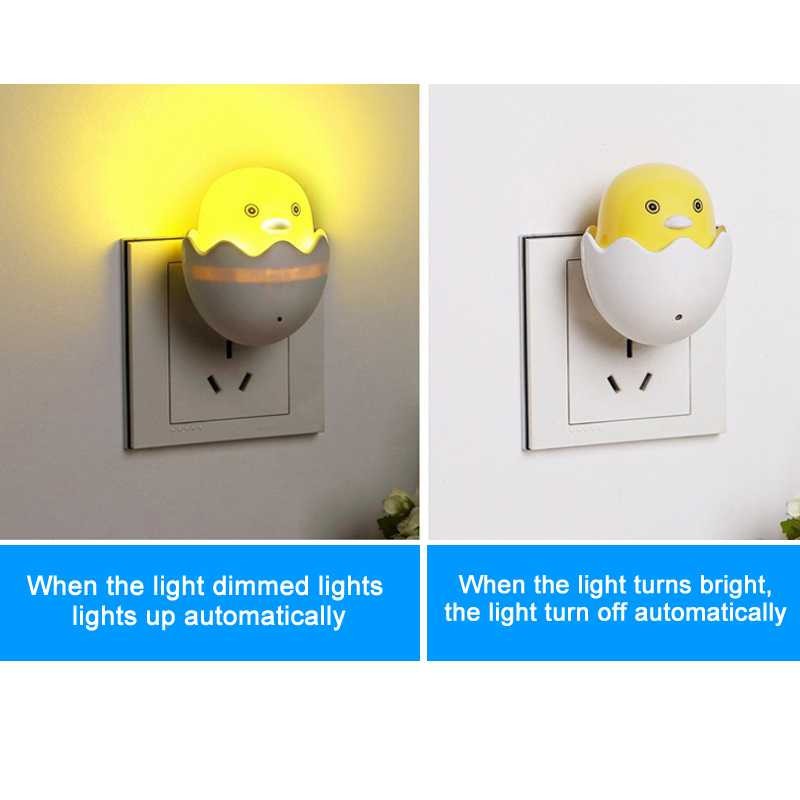 Lampu Tidur Lampu Dekorasi Unik Telur Lampu LED Sensor Cahaya Egg Lamp Nyala Dalam Gelap