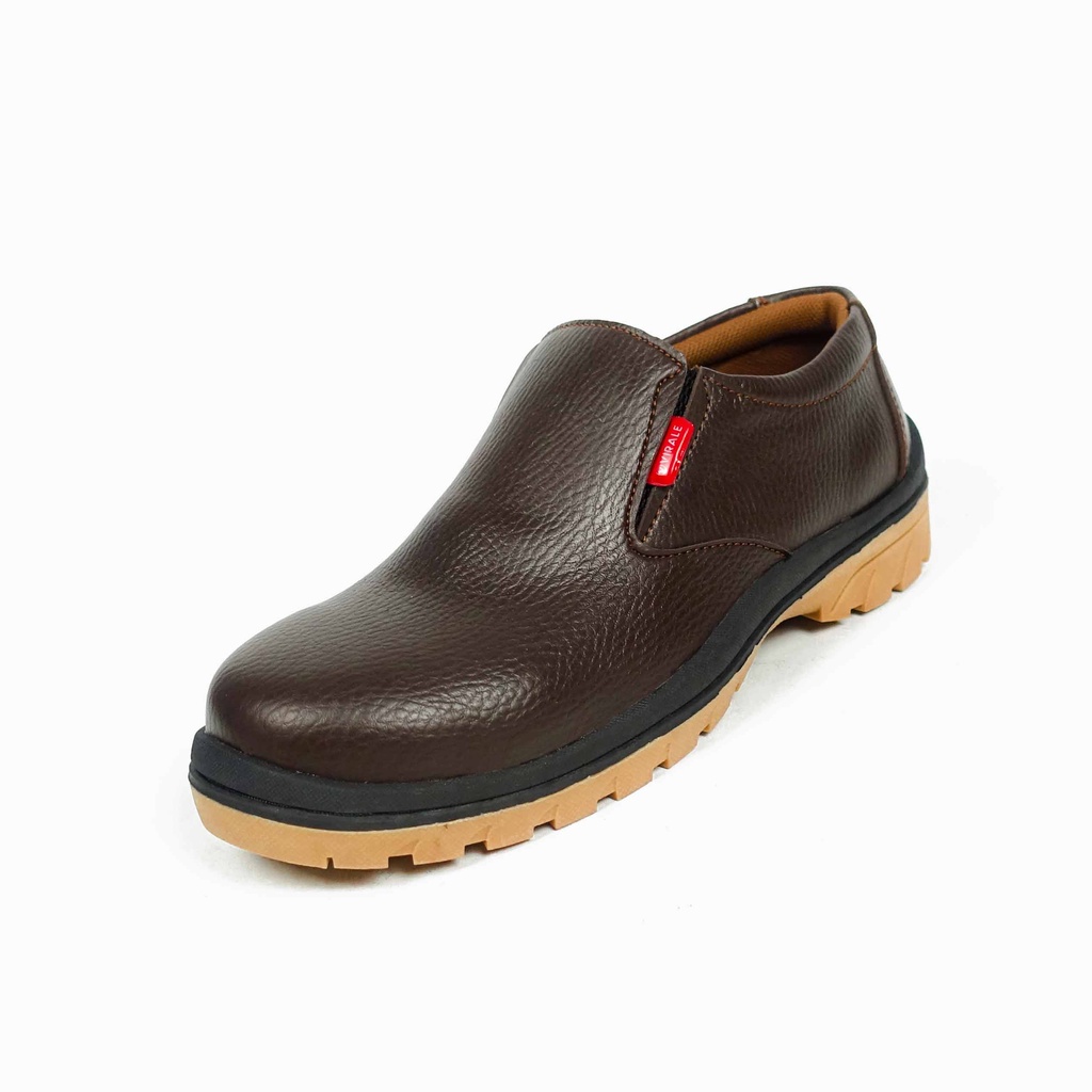 Sepatu Safety Semi Boots Pria Ujung Besi Model Slip On Mamojo Store SEFIRO