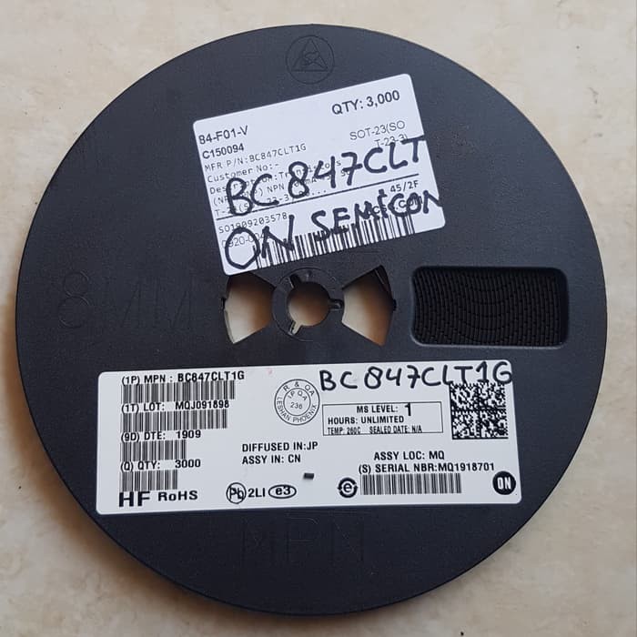 TR C847 BC847 BC847CLT1G SOT-23 Original ON Semicon