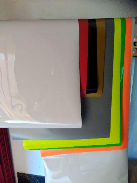 Polyflex Pvc Korea Warna Silver Tipis 1 Meter Murah