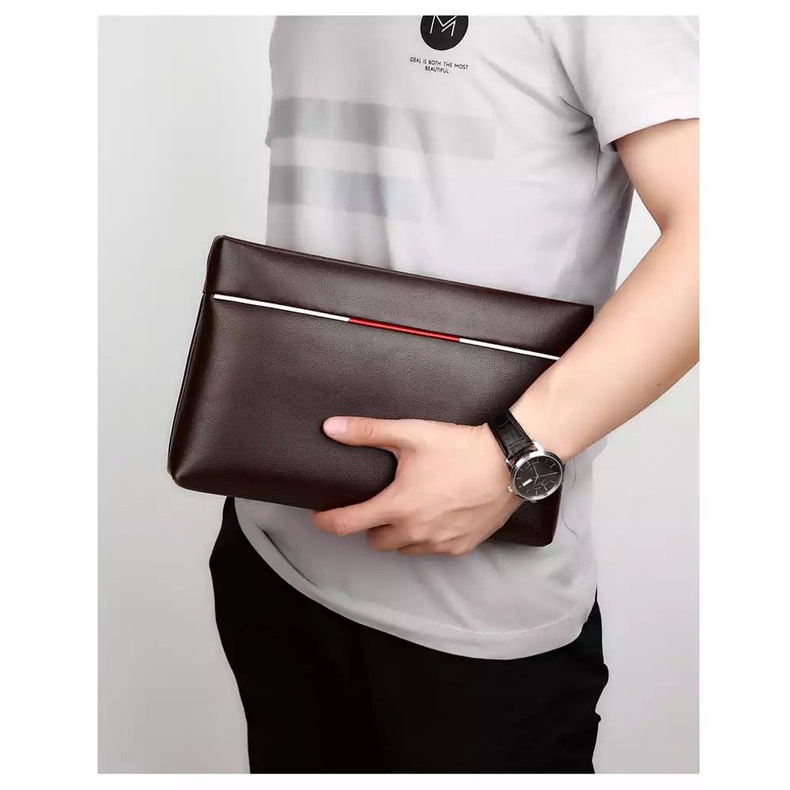 Dompet Wanita Pria Panjang Kulit Handbag Clutch
