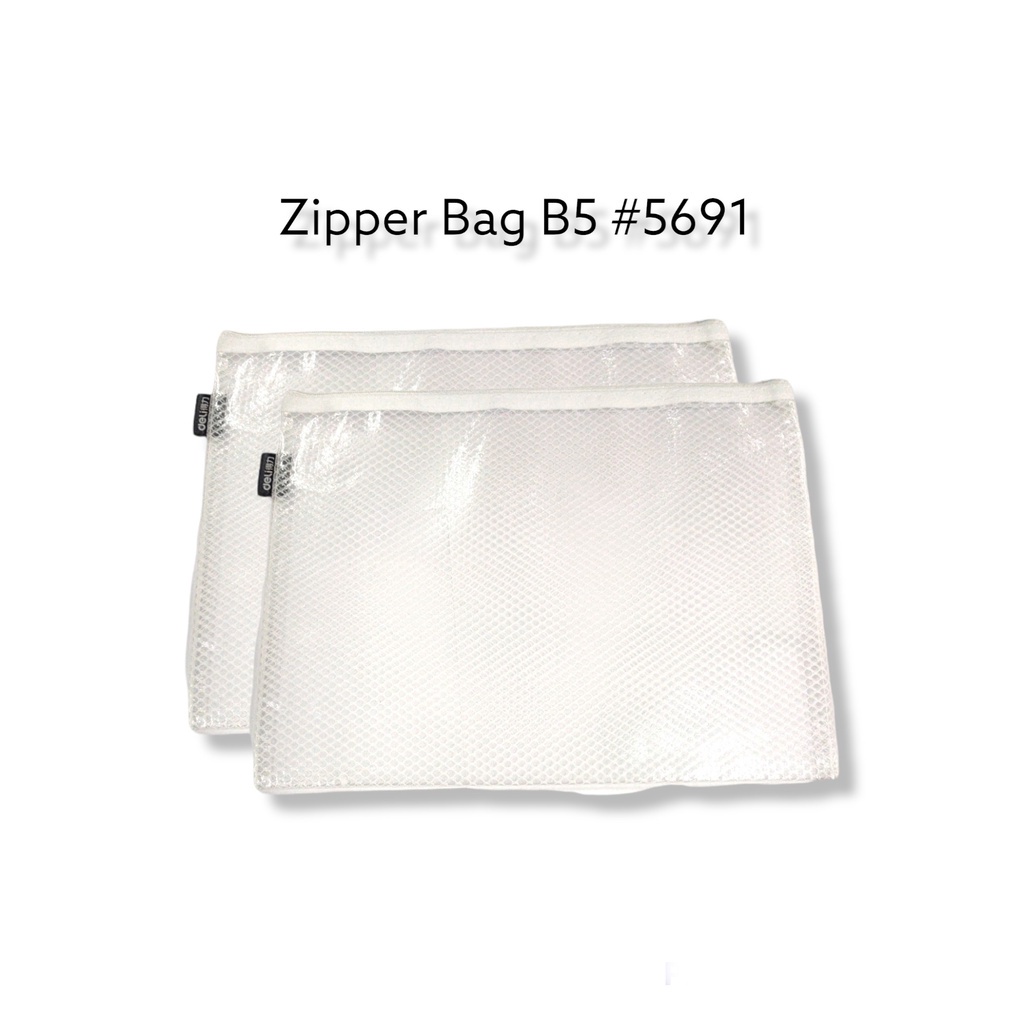 

Zipper Bag Deli #5691 Putih Jaring Ukuran B5 – Satuan SHSNP