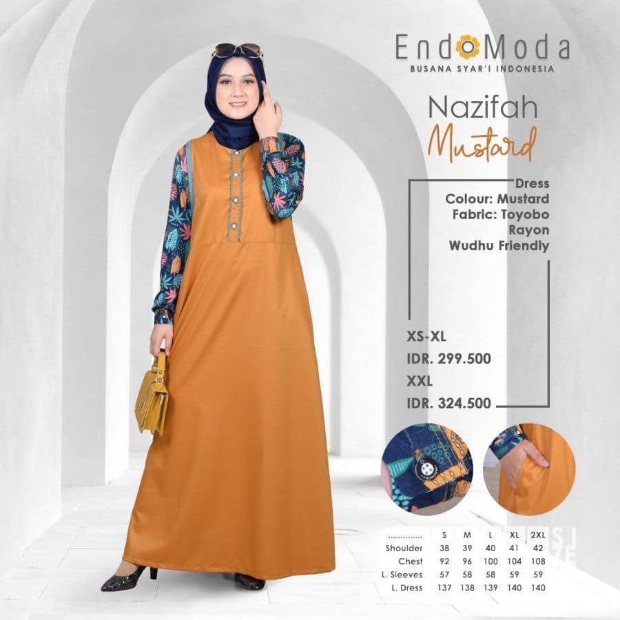 GAMIS ENDOMODA NAZIFAH / GAMIS DEWASA TERBARU 2022 BY ENDOMODA