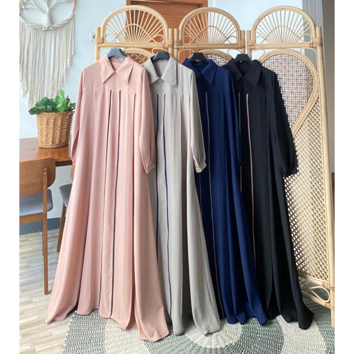 ESCALA ABAYA || Abaya Turki Style || Gamis Polos || Gamis Bigsize || Gamis Wollycrepe PB 140cm