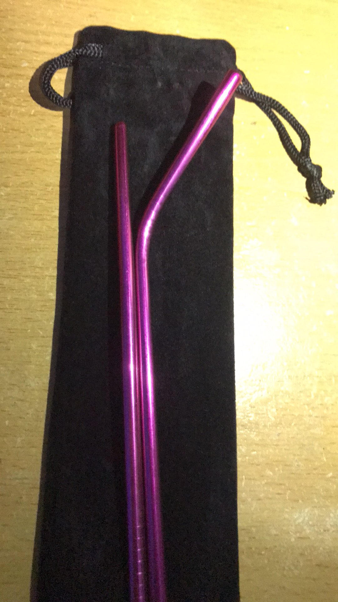 Readystock !!! Sedotan Stainless Straw 1set 5 Pcs Pink Termurah New Normal