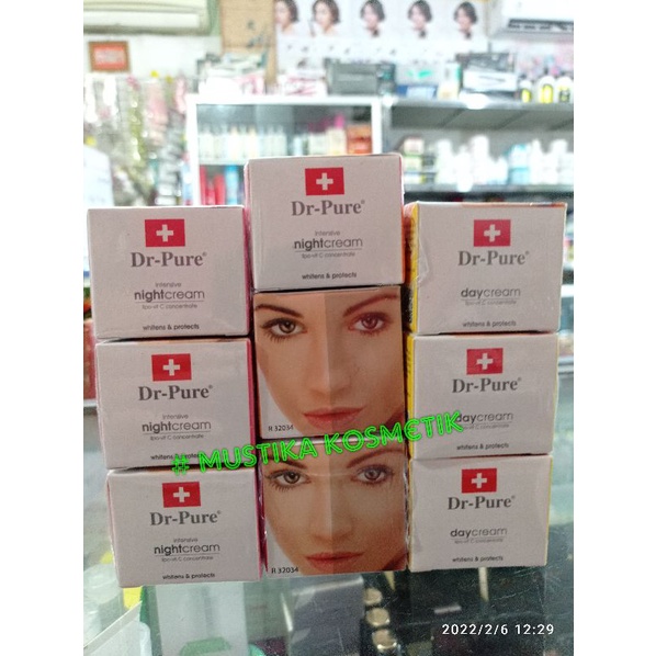 DR PURE DAY / NIGHT CREAM BPOM / DR PURE KRIM SIANG MALAM