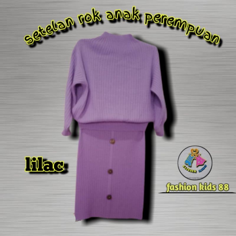 STELAN ROK RAJUT ANAK BAYONETA/ONE SET RAJUT ANAK