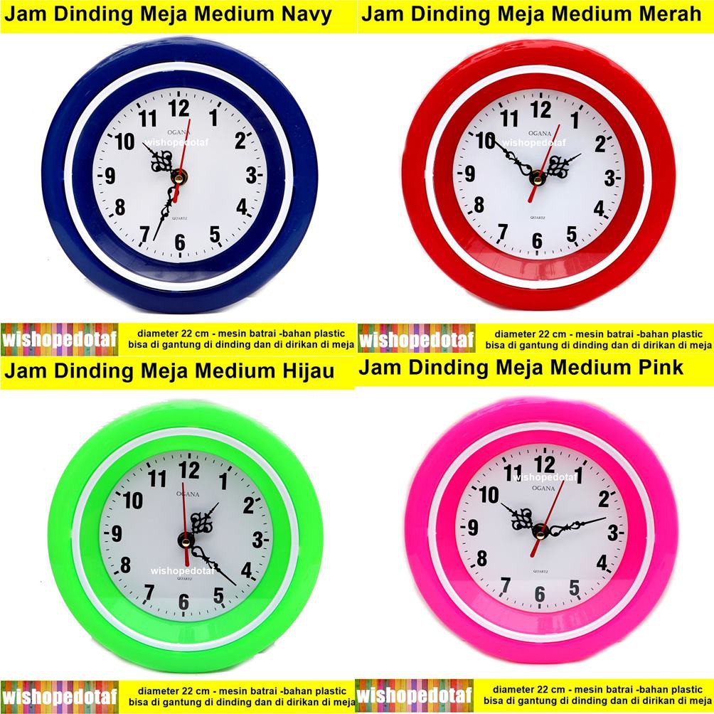 Jam Dekorasi Jam Meja Medium analog original