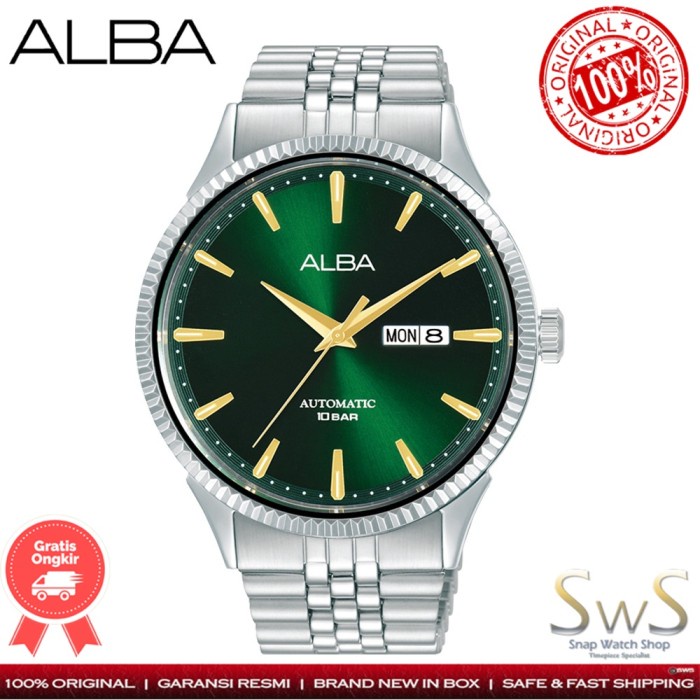 Alba AL4235 AL4235X1 Automatic Diameter 43 mm Original  Jam Tangan Pria