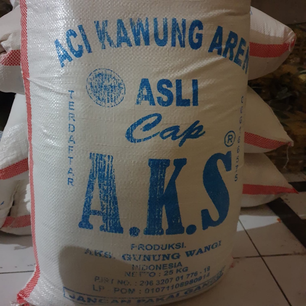 [Zak 25kg] Aci Kawung Aren Asli tasikmalaya Cap AKS Gunung Wangi - AKS