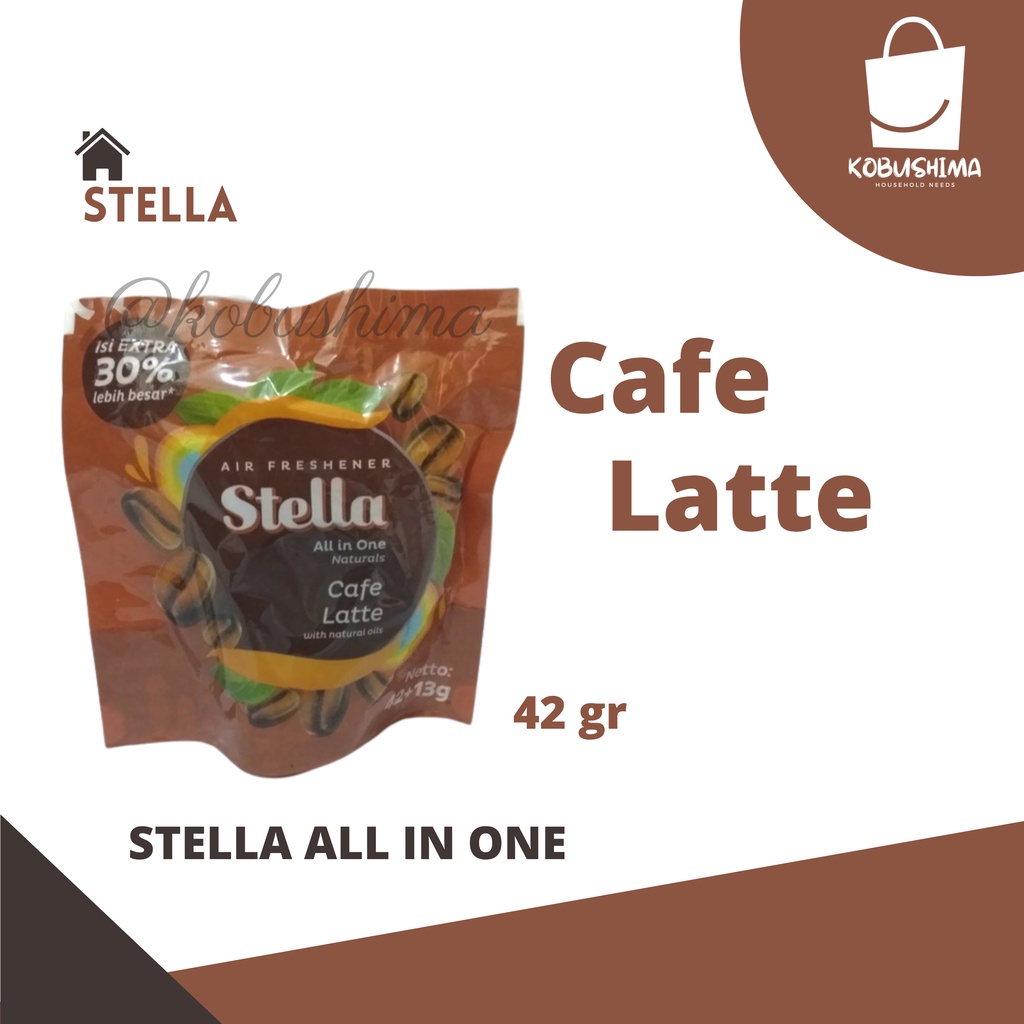 Stella Gantung Pengharum Ruangan Café Latte 55 gr Wangi Kopi