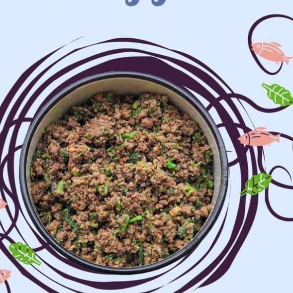 

♣ Nutriale COOKED Beef with Salmon and Spinach ►