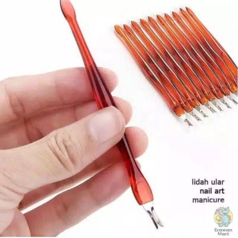 lidah ular alat untuk pendorong pembersih kutikula /alat pembersih kuku