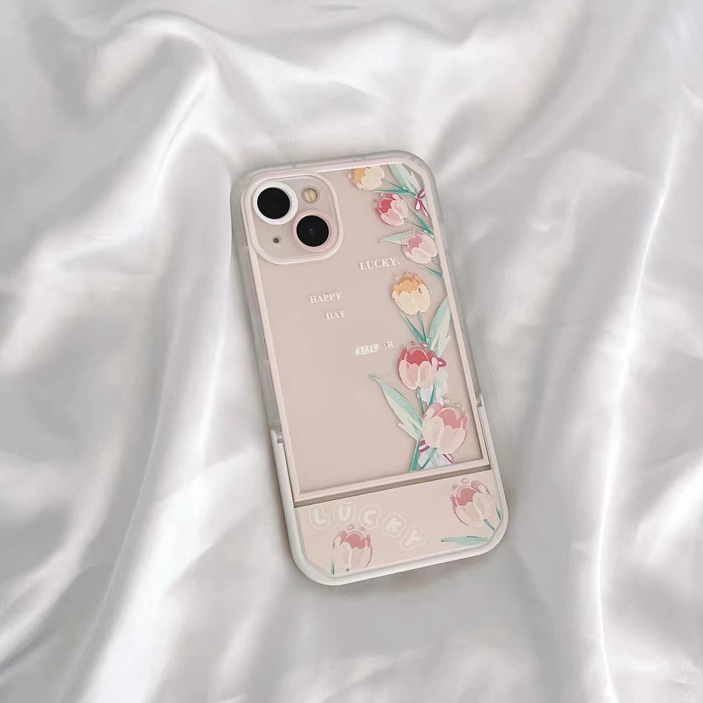 Soft Case Silikon TPU Transparan Motif Bunga Untuk IPhone 13 12 11 Pro X XR XS Max SE 2020 6 6S 7 8 Plus