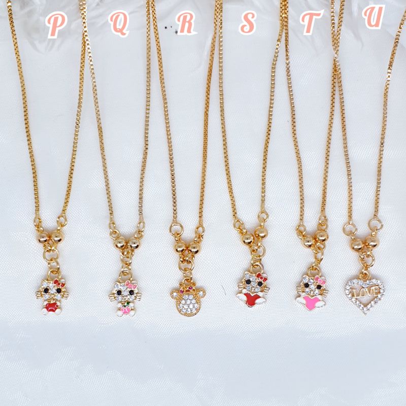 Kalung hello Kitty koye anak uk36cm lapismas ☆K-8☆