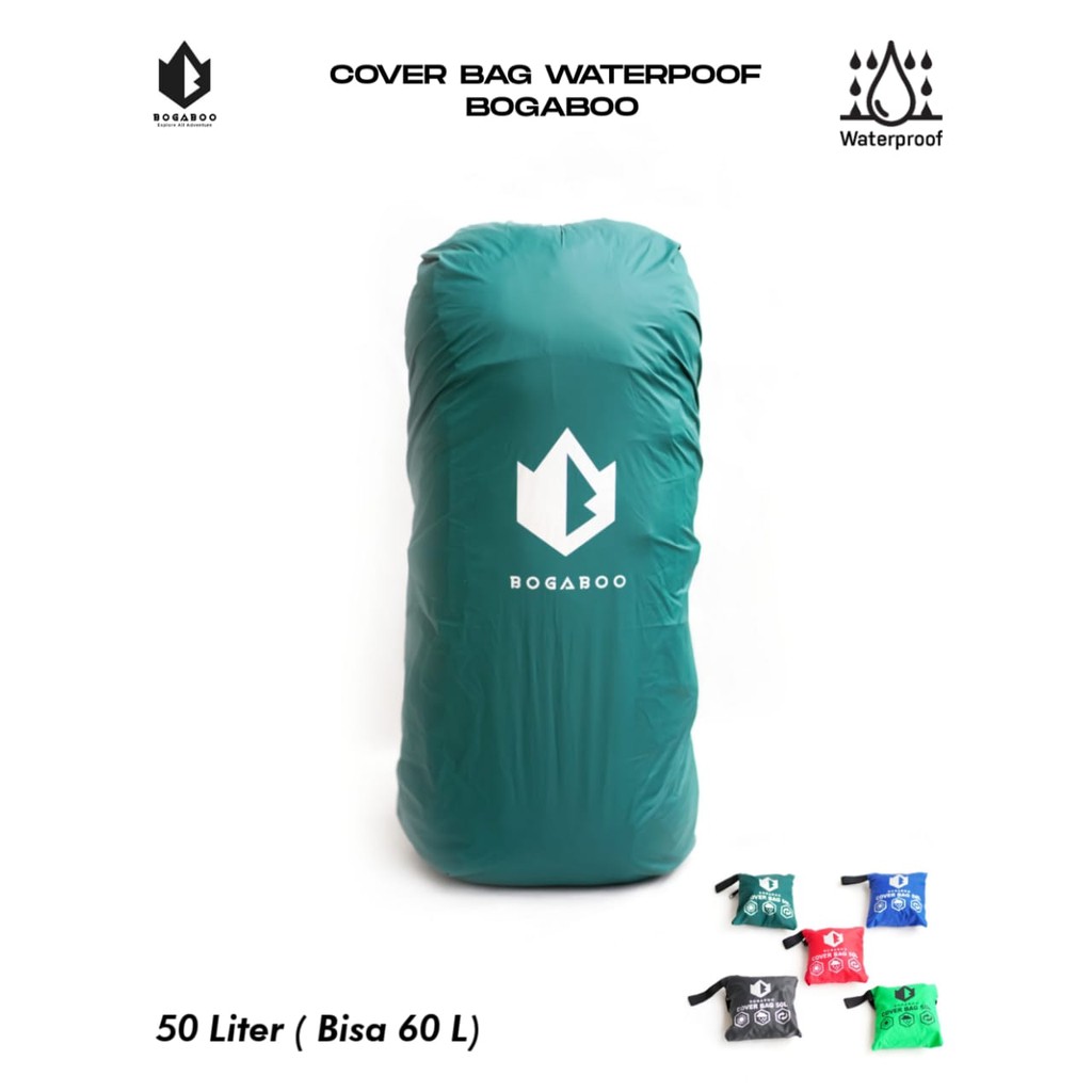 Bisa COD Cover Bag Bogaboo - Cover Bag 50L - Pelindung Tas - coverbag waterproof