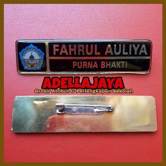 

Name Tag / Papan Nama Kuningan Peniti Resin Custom Murah - Atribut Sekolah