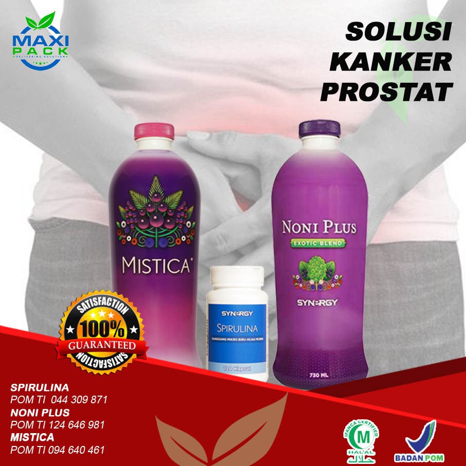 AMPUH Mengobati Gejala Kanker Prostat - Mistica + Spirulina MaxiPack