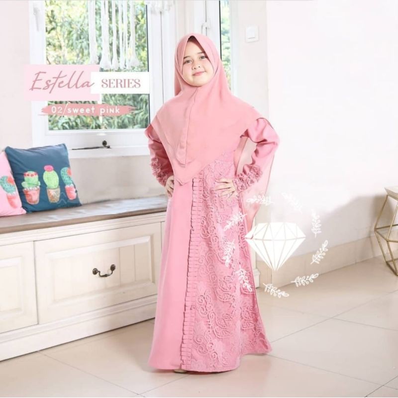 Baju Gamis Anak perempuan Umur 5 6 7 8 9 Tahun Baju Gamis Anak Perempuan  Murah Import KAYLA KID