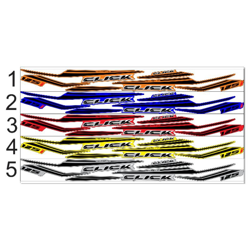 Striping Click i 125. Click i 150. Striping Click 125. Click 150. Vario 125. Vario 150