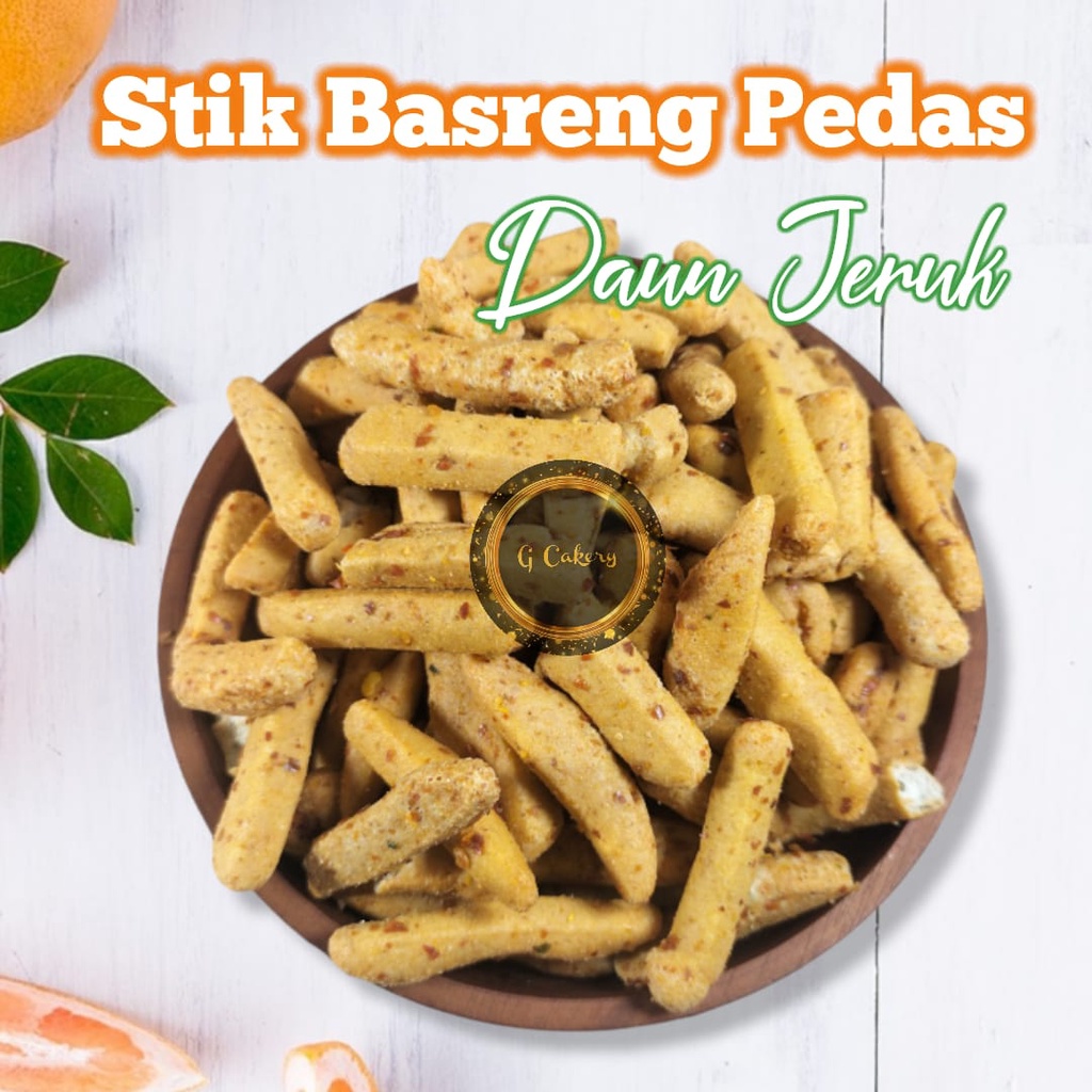 

Stik Basreng Daun Jeruk / Stik Bakso Goreng