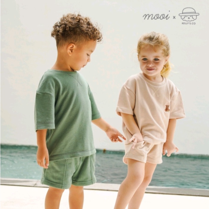 Mooi x Kellysco Oversized Set Setelan Couple Anak Dan Ibu CBKS SO