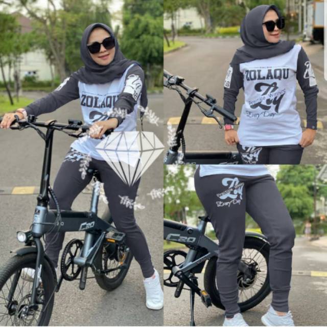 SET CELANA GOWES ZLQ, BABYTERRY, GAMIS HIJAB MUSLIM, SETELAN OLAHRAGA, 3 UKURAN