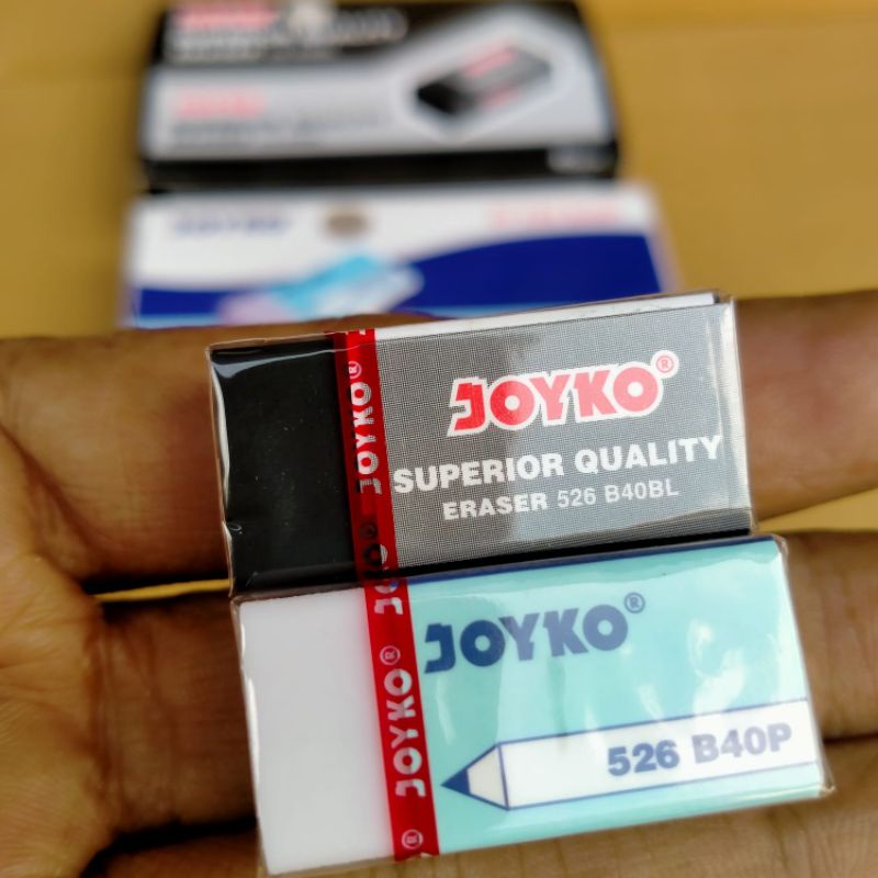 

Penghapus pensil Joyko EB40 Hitam Putih Stip Hapusan Eraser Murah