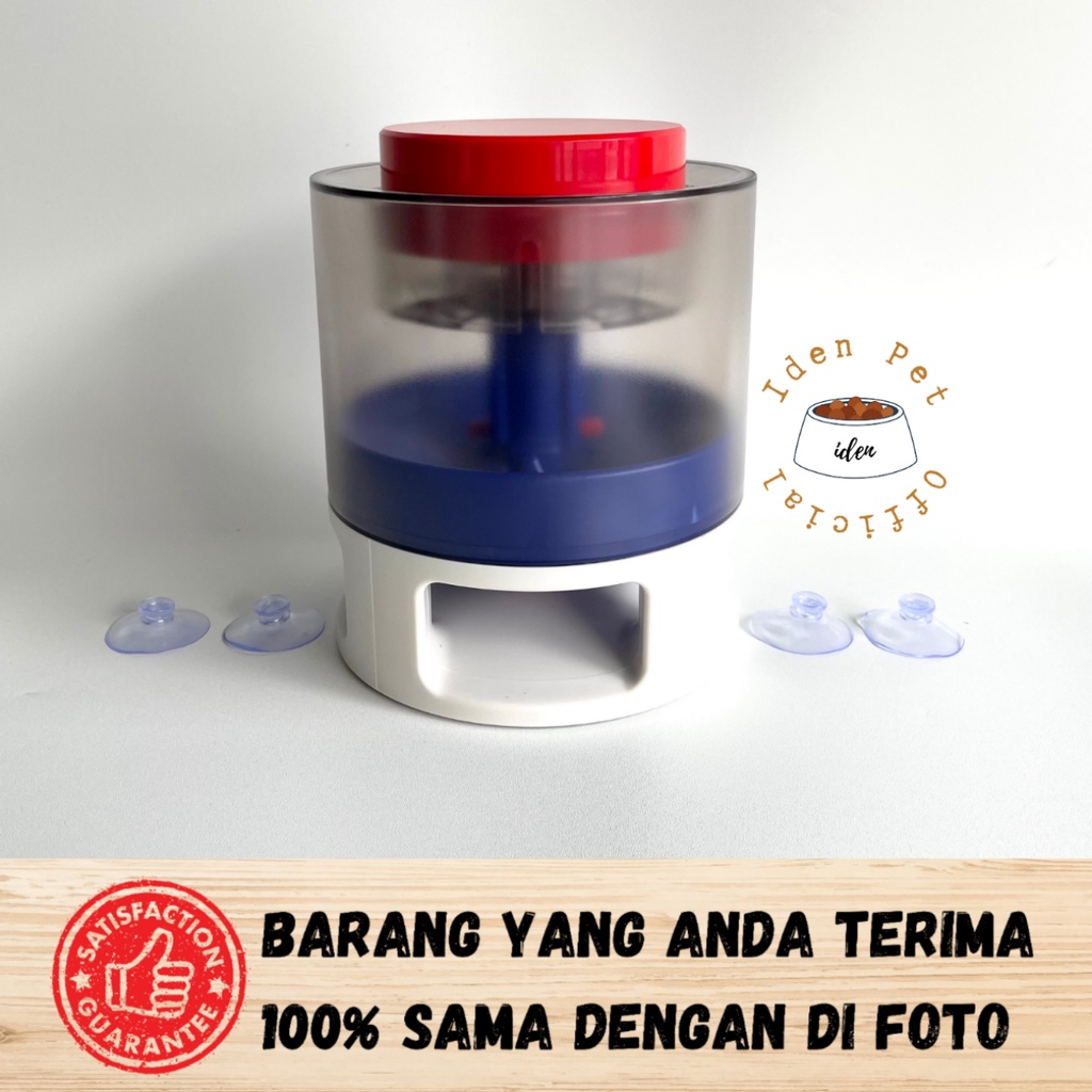 Tempat Makan Interaktif Anjing Otomatis &amp; Mainan Slow Feeder Kucing Pintar Dog Cat Feeder Toy