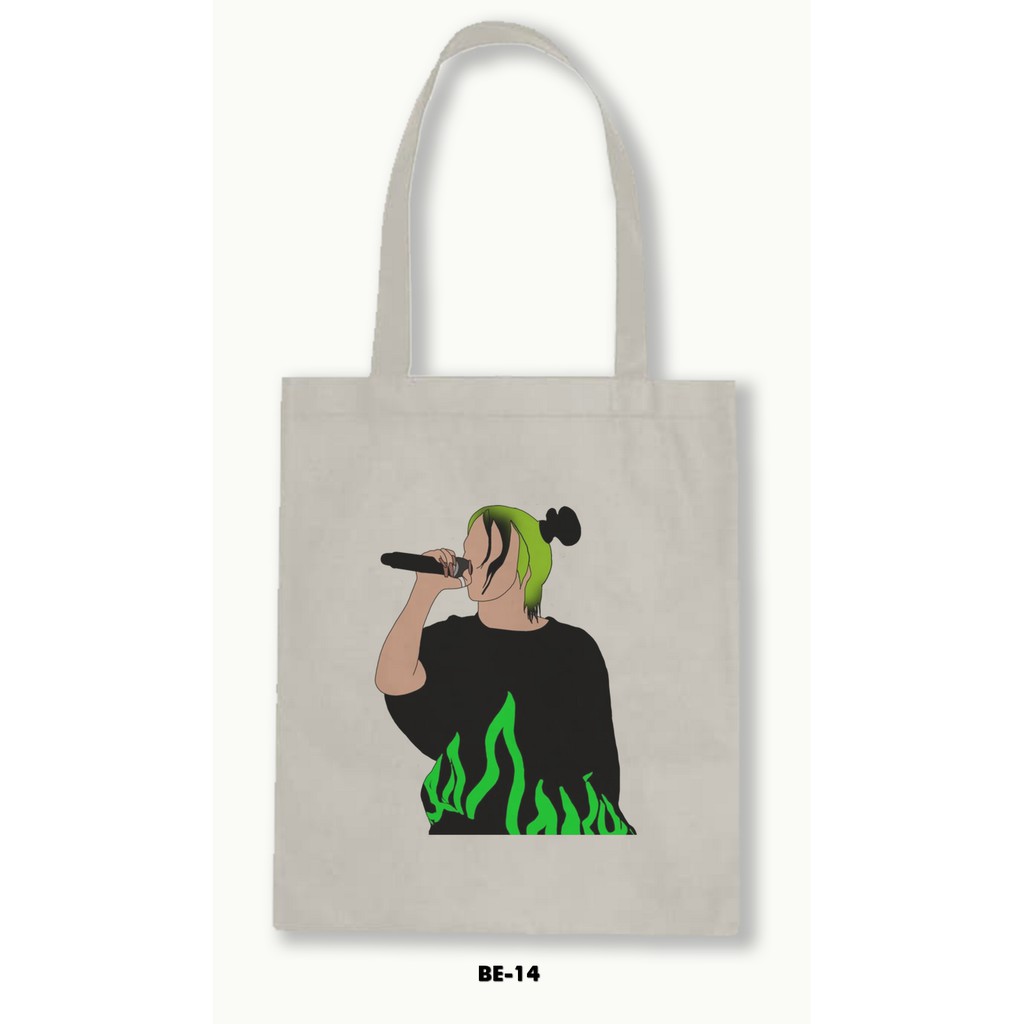 TOTE BAG BLACU - BILLIE EILISH .01