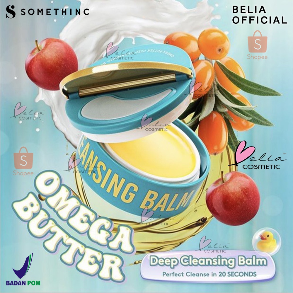 ❤ BELIA ❤ SOMETHINC Omega Butter Deep Cleansing Balm | Cleansing Balm | Pembersih Make Up (✔BPOM)