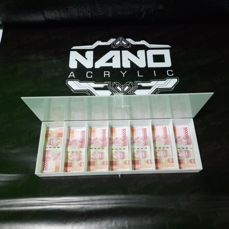 Akrilik Tempat uang kertas
