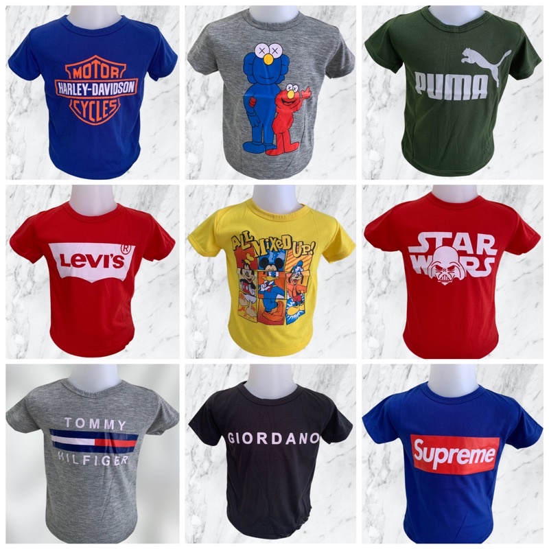 KAOS ANAK ANAK UNISEX USIA 1 - 7 TAHUN | BAJU ATASAN ANAK ANAK COWOK CEWEK | BAJU SANTAI ANAK | BAJU KAOS MURAH GRATIS ONGKIR