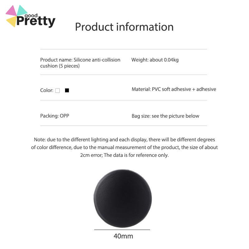 Pintu Rumah Belakang Anti-tabrakan Pad Kabinet Samping Tempat Tidur Silent Suction Cup Gagang Pintu Kulkas - PD