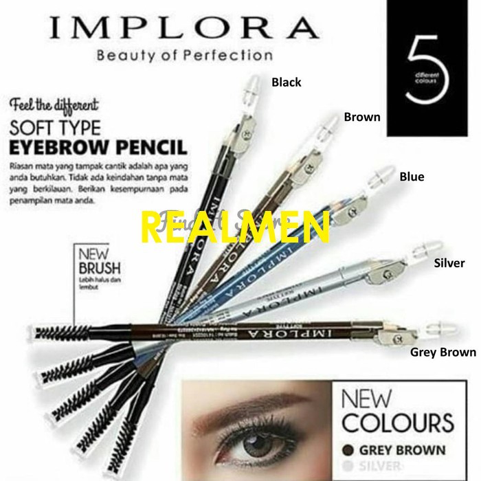 BPOM PENSIL ALIS IMPLORA SOFT EYE BROW ORIGINAL