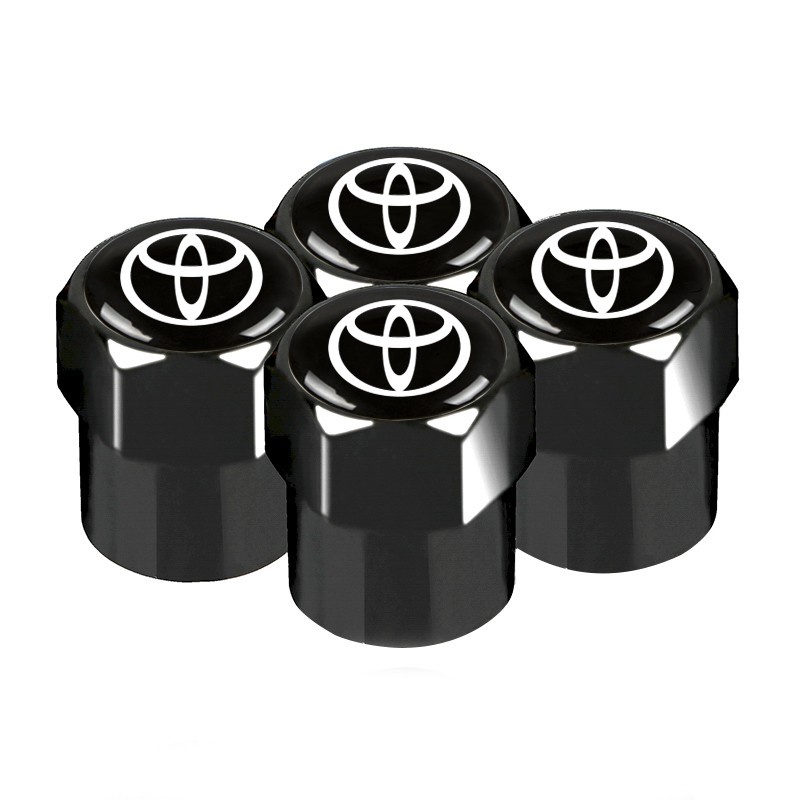 4 Pcs Auto Wheel Tire Valve Stem Caps Cover untuk Toyota Avanza Rush Kijiang Innova Calya Razie Yaris Aksesoris
