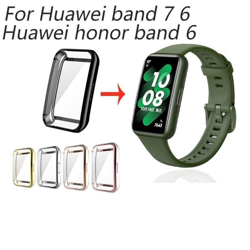 Pelindung Layar Bahan Silikon TPU Untuk Huawei Honor Band 6 7 Bumper