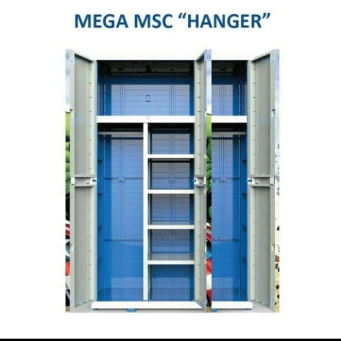 Lemari Gantung Plastik Karakter 3 Pintu Naiba 2164Btg