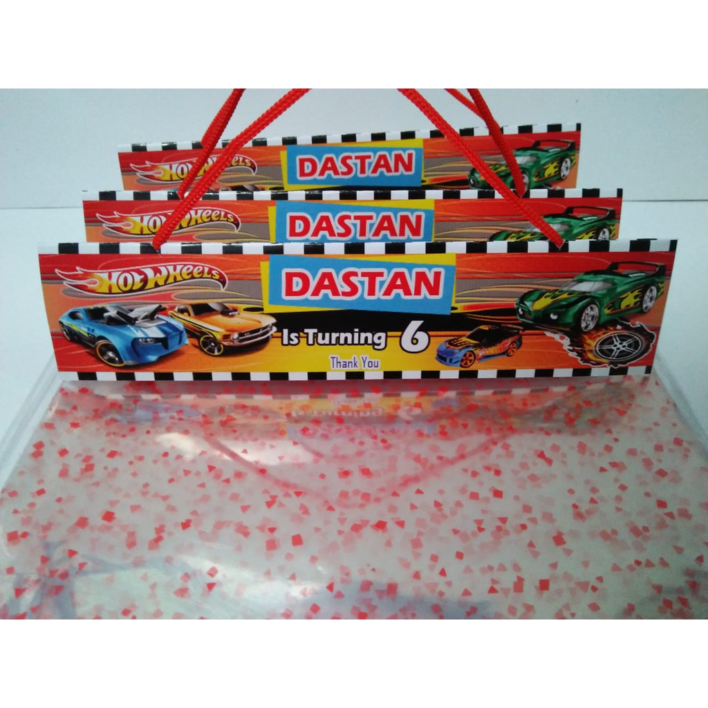 

plastik label snack ultah anak