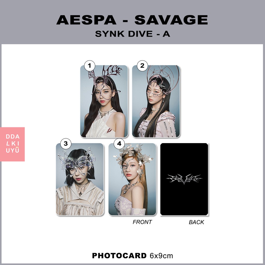 aespa - photocard [SAVAGE] Ver. SYNK DIVE