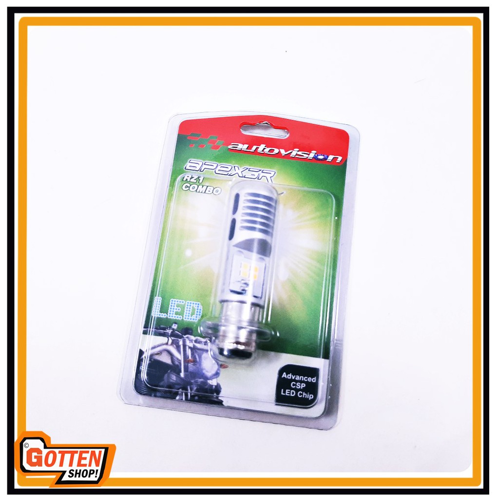 Autovision  Lampu LED Motor Combo Dua Warna Socket H6 Bohlam  Universal