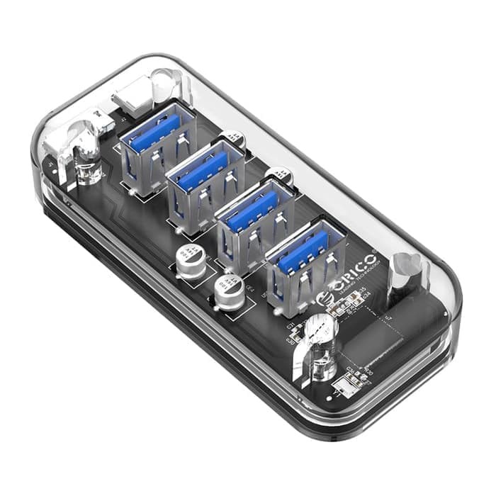 Orico F4U-U3 USB 3.0 HUB 4 Port Transparent - Theoretical Speed