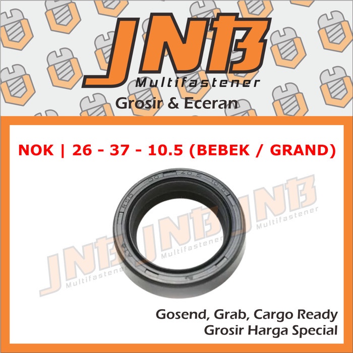 Karet Seal Shock Depan 26-37-10,5 NOK Universal Motor Bebek Matic Gran